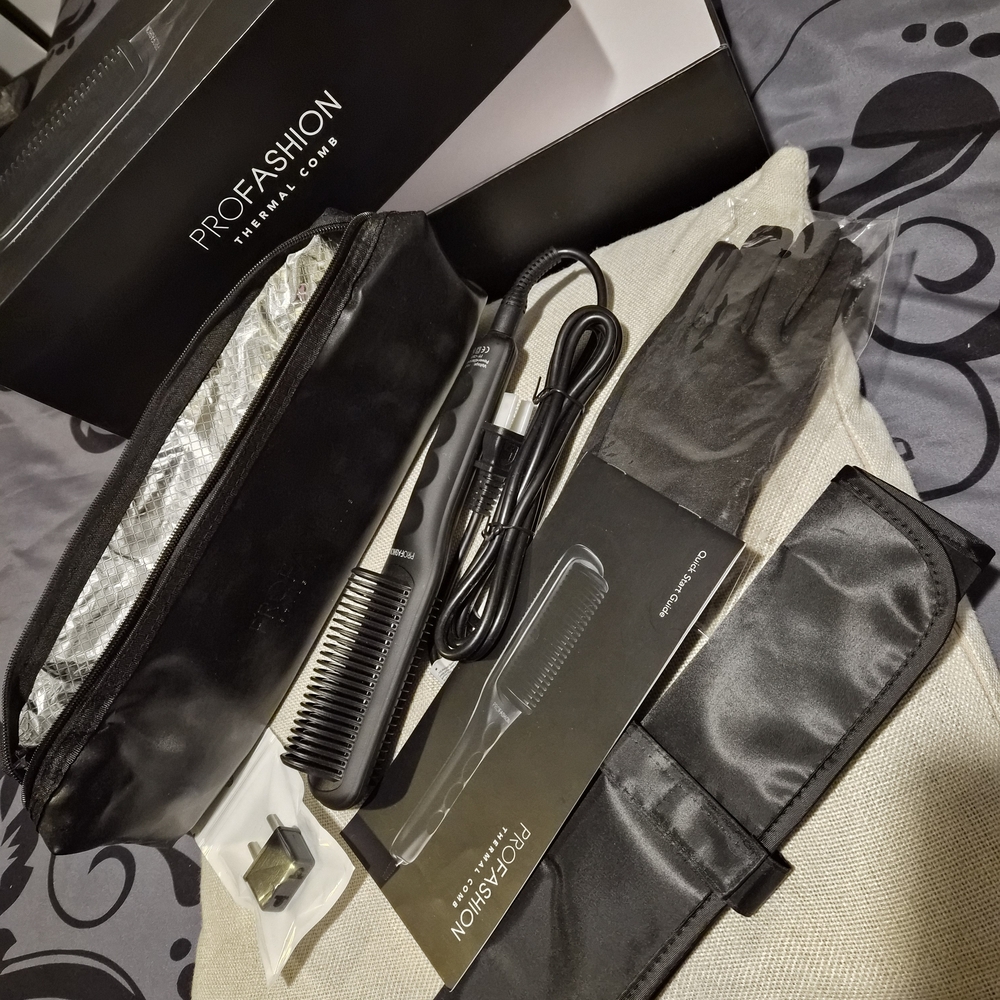 New Black Thermal Hair Comb